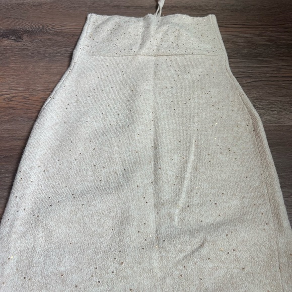 Wild Fable Knit Cream Maxi Dress with Sequins - Picture 7 of 7